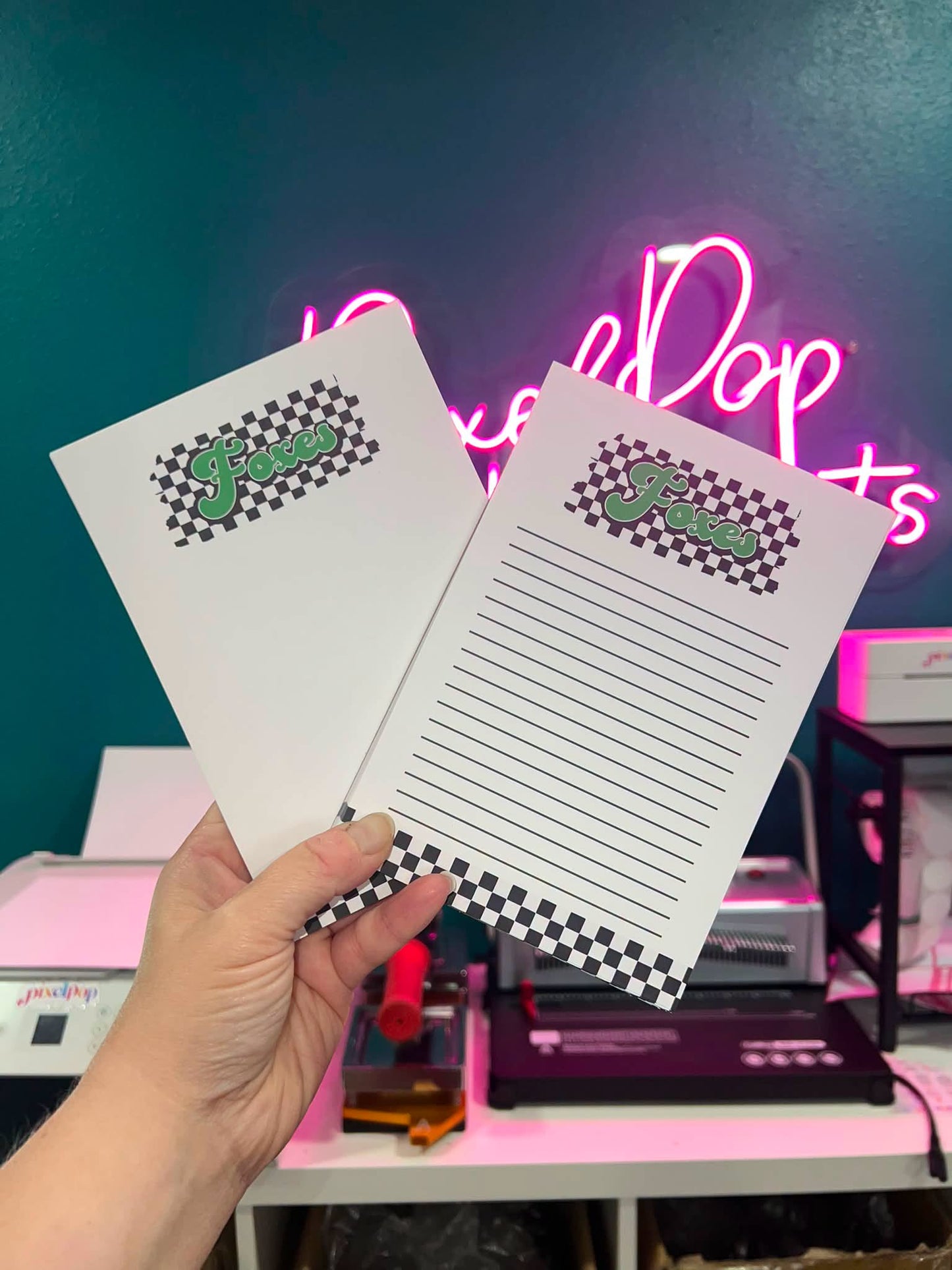 Caddo Foxes Checkered