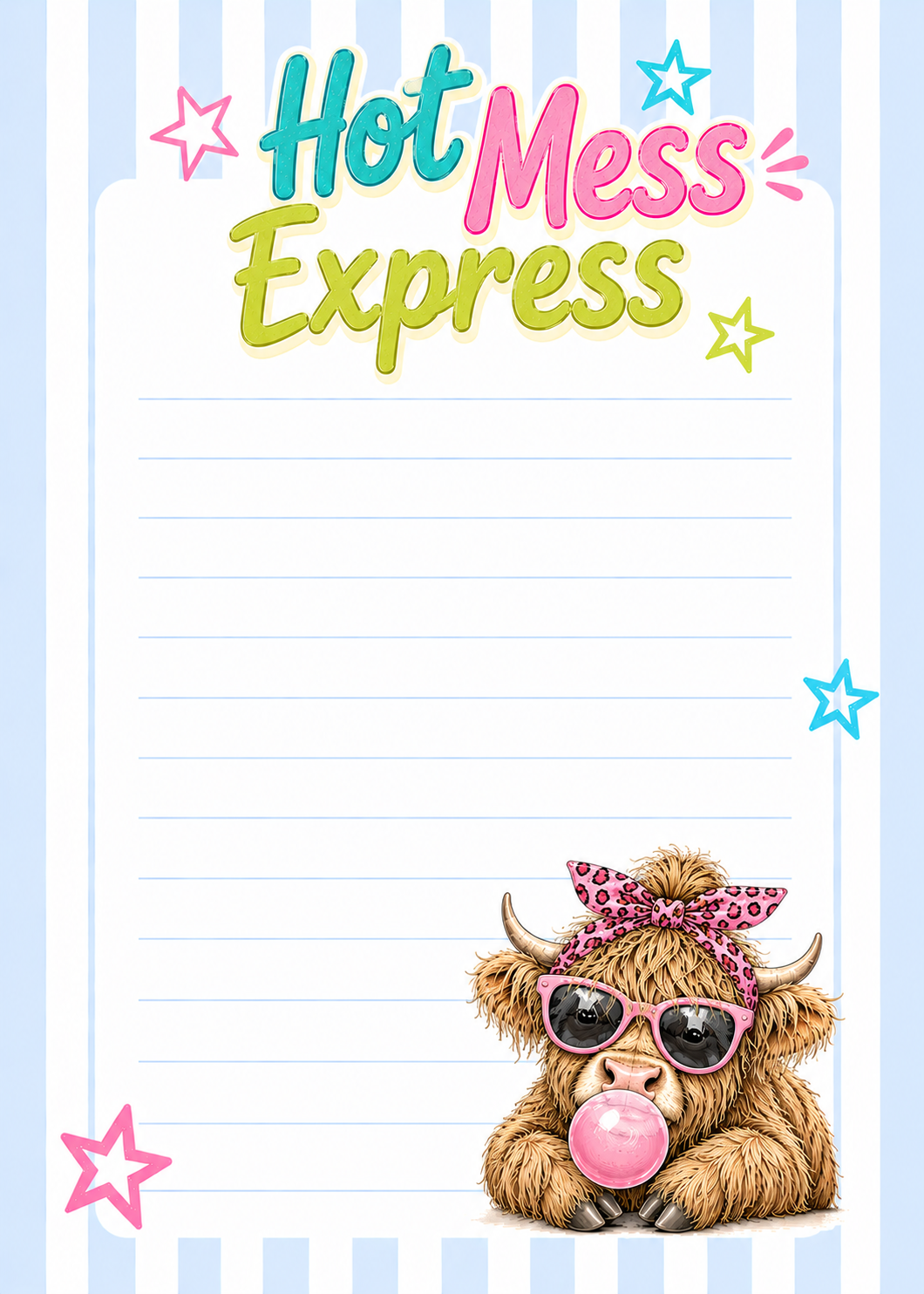 Sassy Britches Notepad Collection