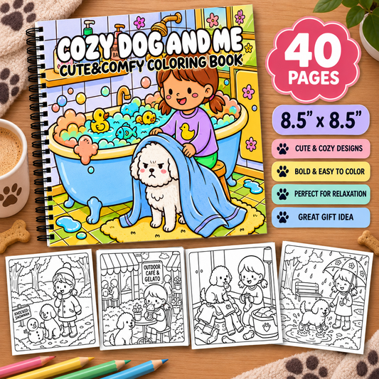 Cozy Dog & Me Coloring Book