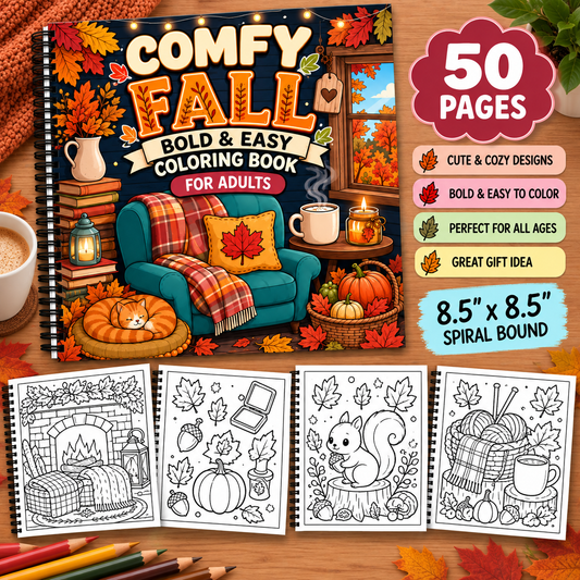 Comfy Fall Coloring Book