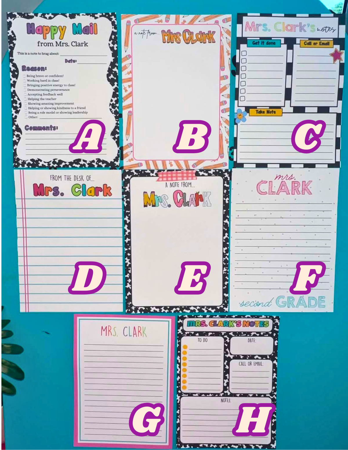 Personalized Teacher Notepads