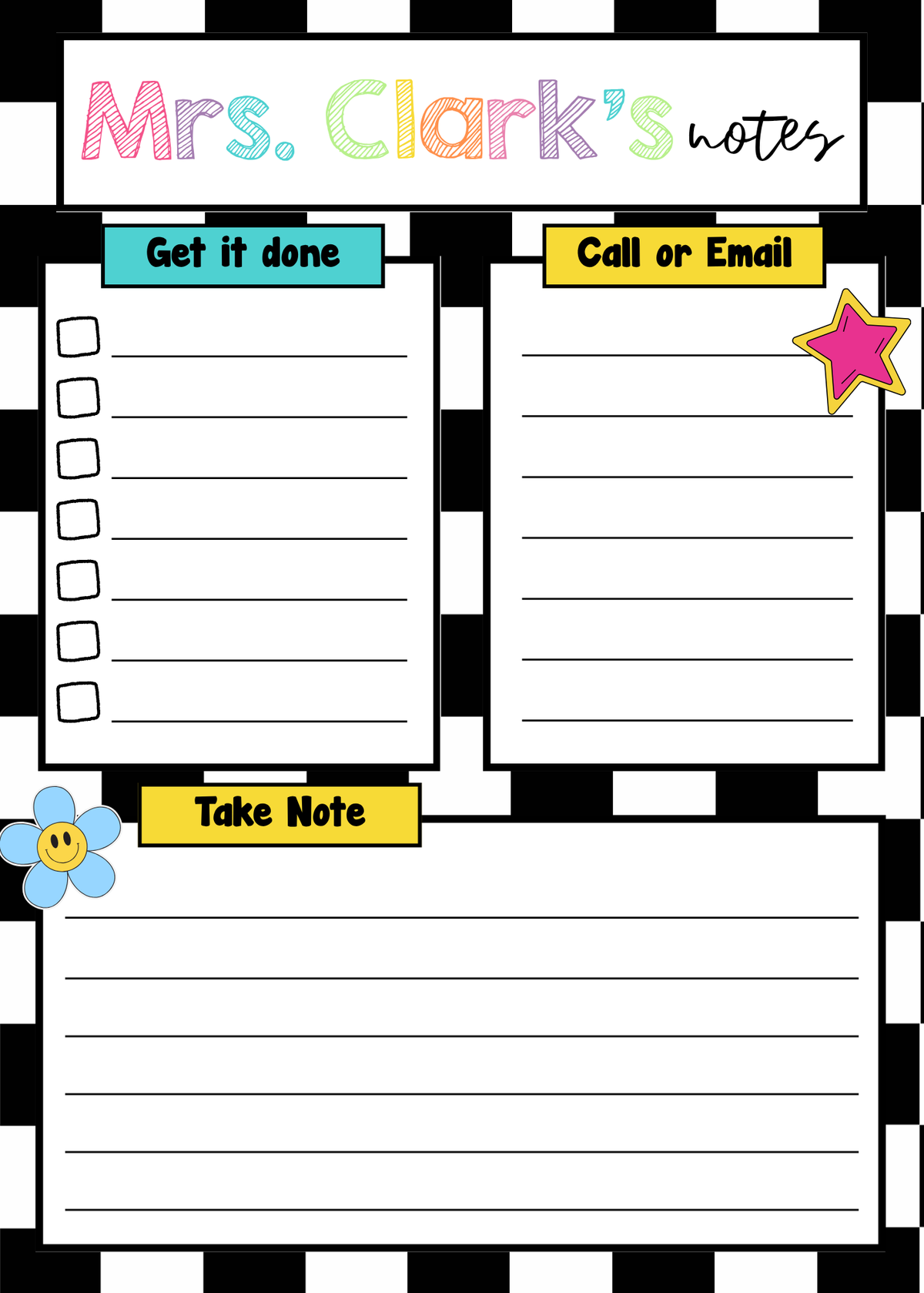 Personalized Teacher Notepads