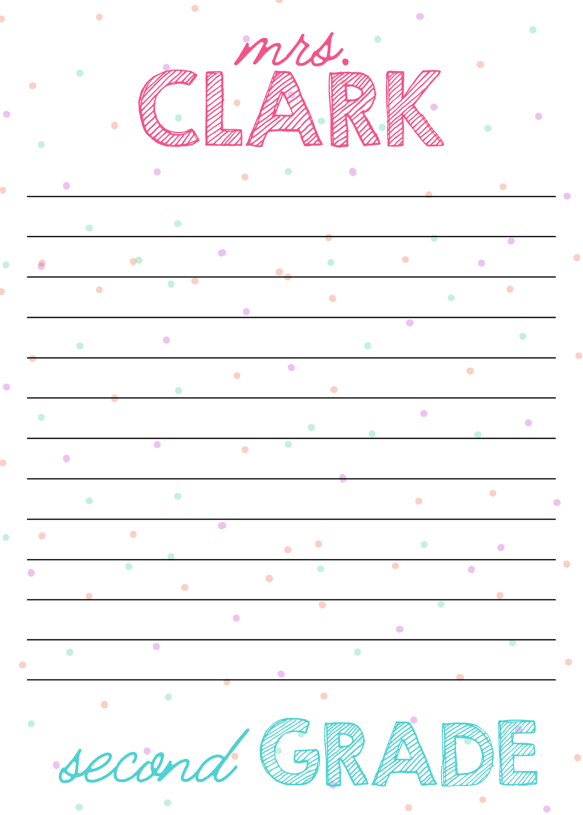 Personalized Teacher Notepads