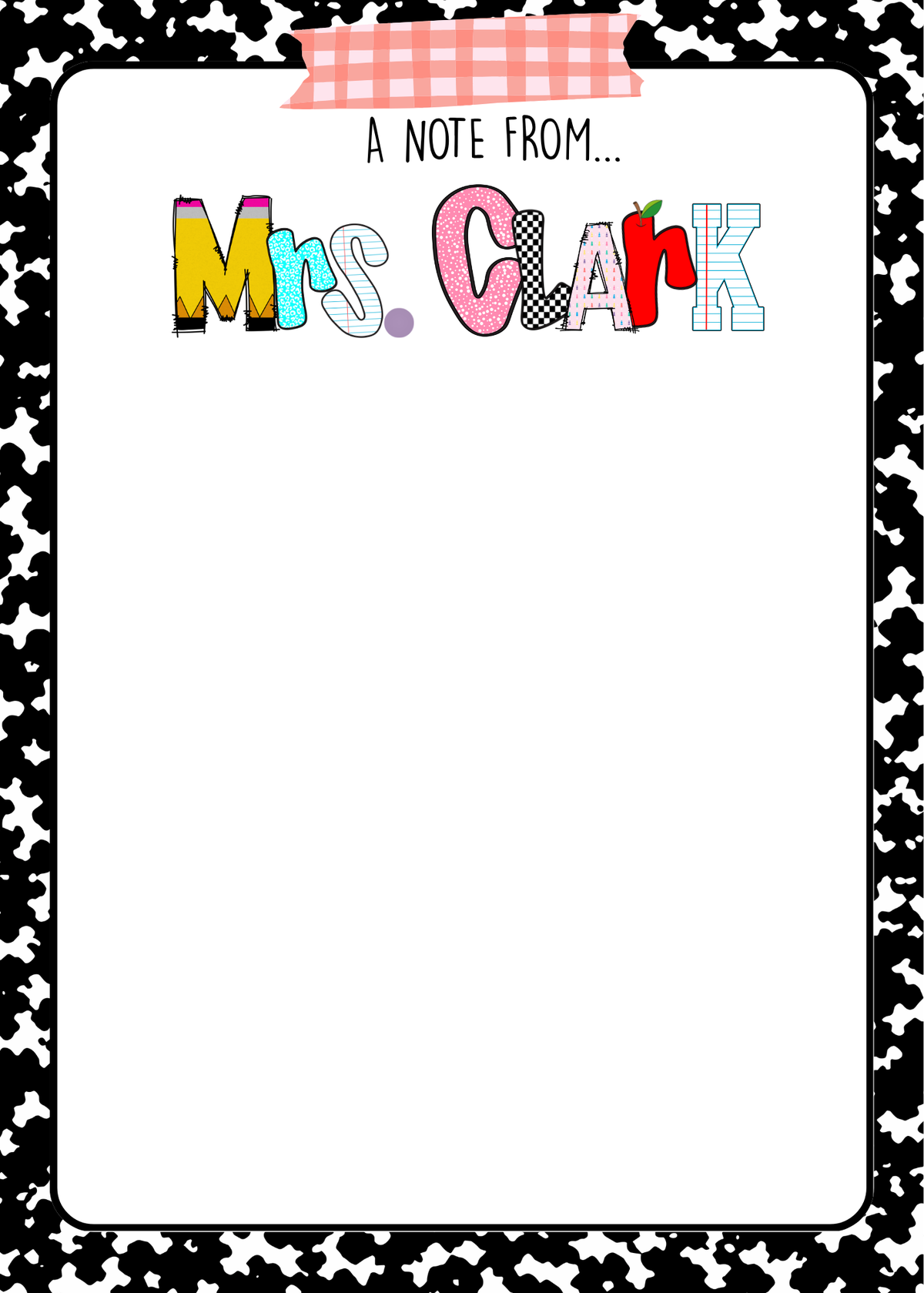 Personalized Teacher Notepads