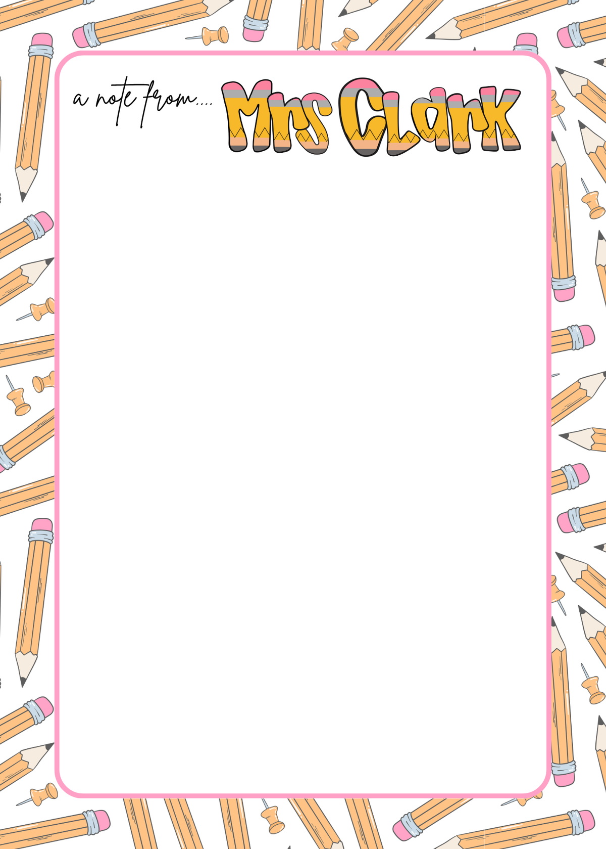 Personalized Teacher Notepads