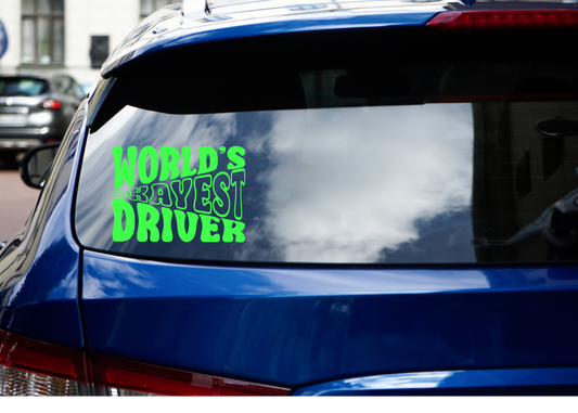 WORLDS OKAYEST DRIVER